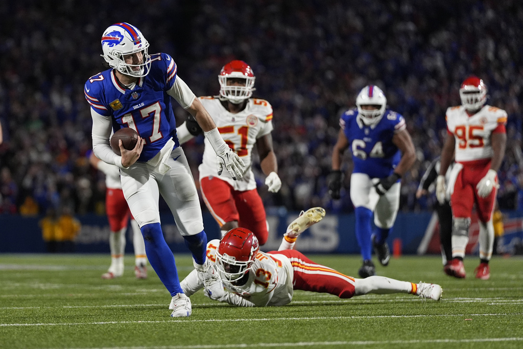 Josh Allen seals Bills’ 30-21 win over Chiefs with TD run, ending bid for perfect season Josh Allen seals Bills’ 30-21 win over Chiefs with TD run, ending bid for perfect season
