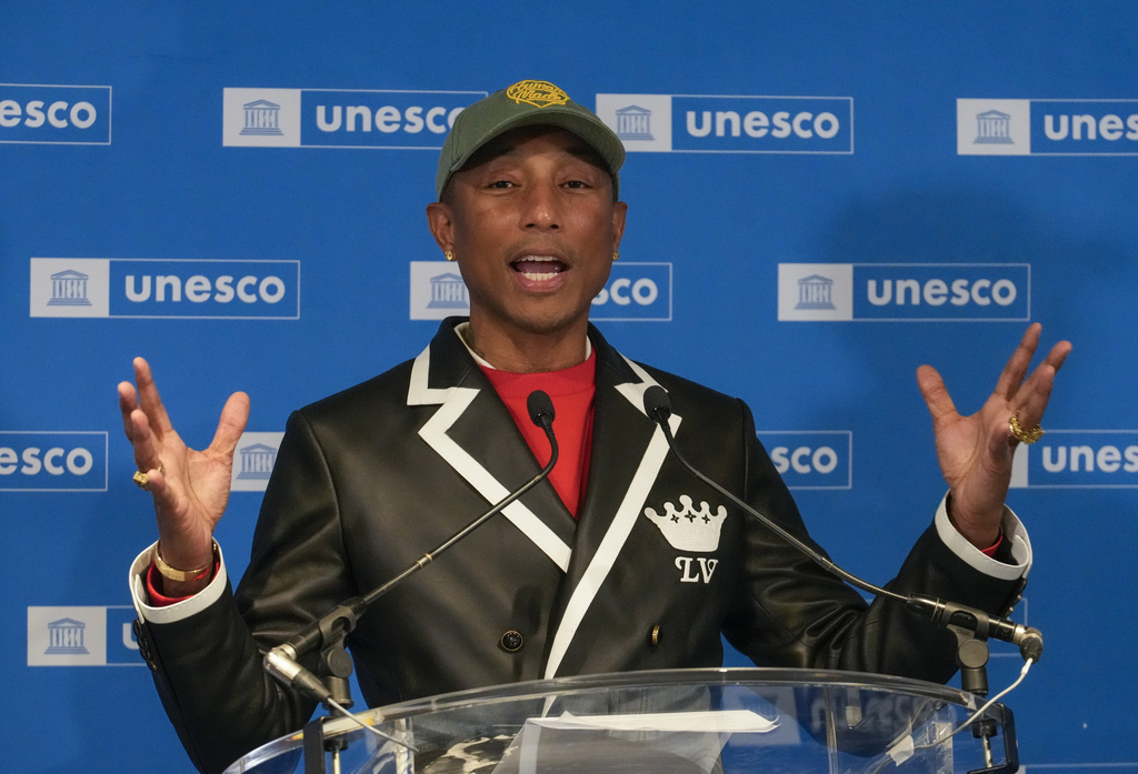 Pharrell Williams is named a UNESCO goodwill ambassador