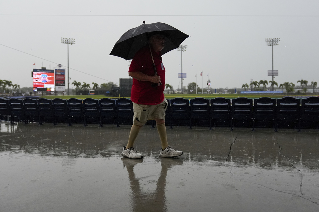 Rain in Florida leads Tigers to cancel first spring home game since 2016, other games also canceled