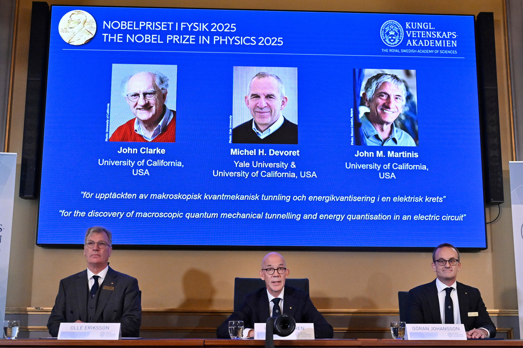 Nobel Prize in Physics goes to 3 scientists whose work advanced quantum technology