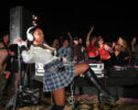 Janelle Monáe performs during Cinespia: The Craft on Saturday, Oct. 11, 2025, at Hollywood Forever Cemetery in Los Angeles. (Photo by Richard Shotwell/Invision/AP)