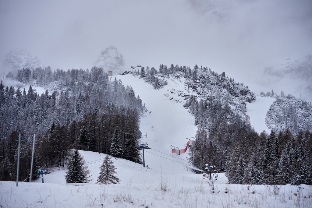 Milan Cortina Olympic mountains are wintry white after 1st big snowstorm of the season