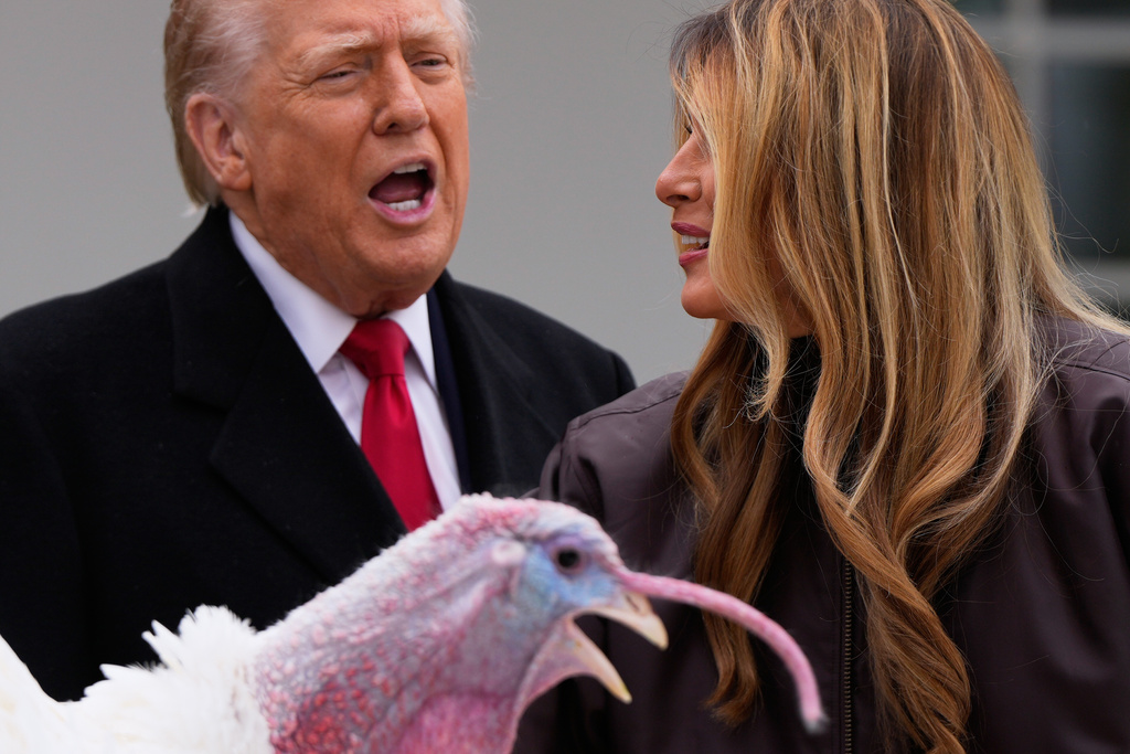 Trump spares turkeys — but not his political opponents — at annual pardoning ceremony