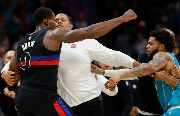 Four players ejected after Pistons and Hornets tussle in physical game won by Detroit