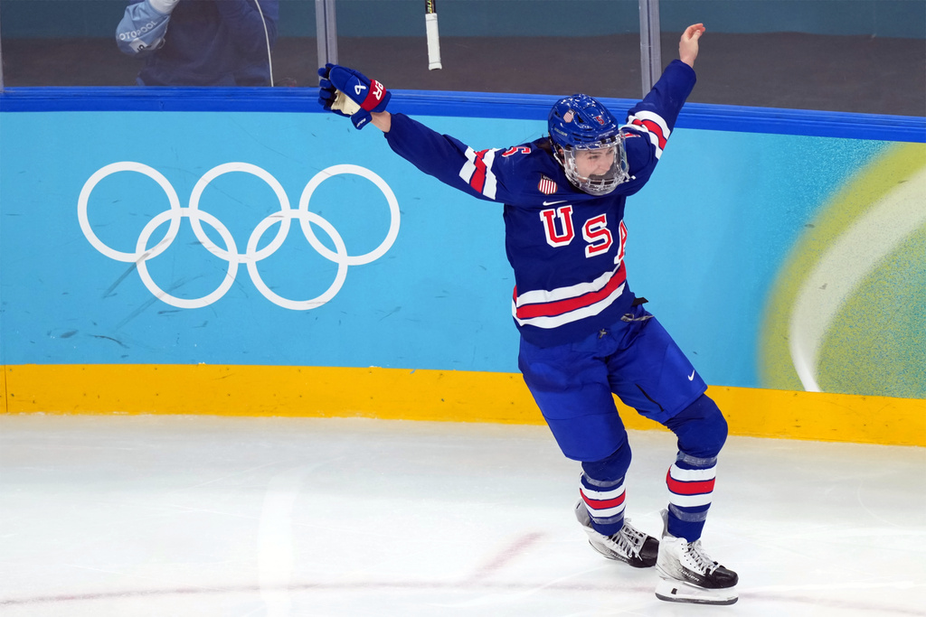 United States wins 3rd Olympic gold in women’s hockey, beating Canada 2-1 on Megan Keller’s OT goal