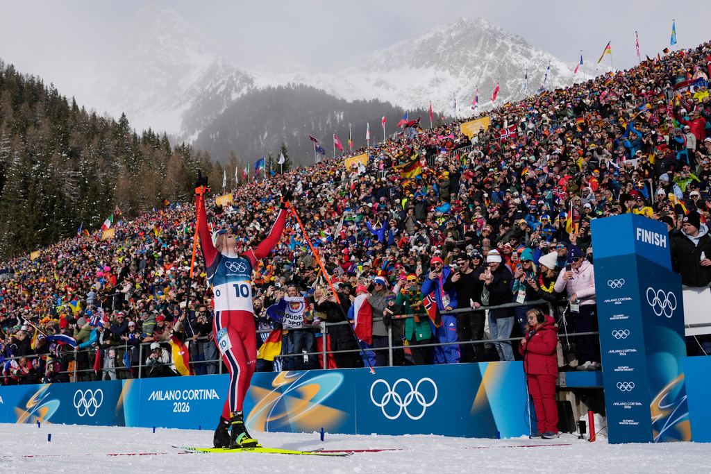 Norway wins its 17th gold medal, breaking record for most golds won in a single Winter Olympics