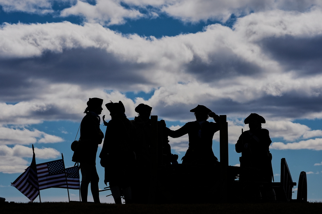 Muskets crack, drums echo as Boston marks 250 years since British evacuation