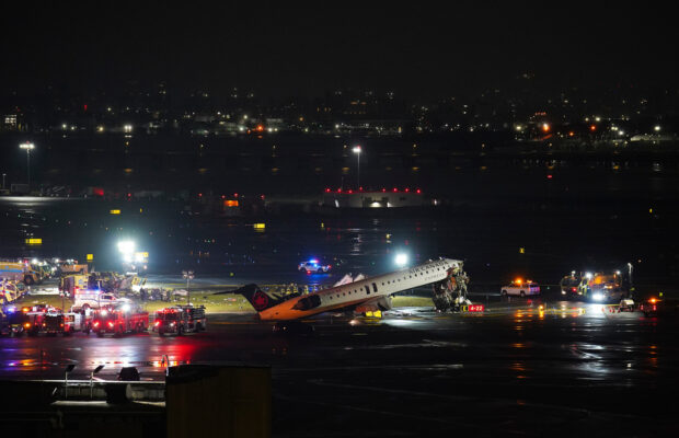 Pilot and copilot killed in collision between jet and fire truck at New York’s LaGuardia Airport Pilot and copilot killed in collision between jet and fire truck at New York’s LaGuardia Airport