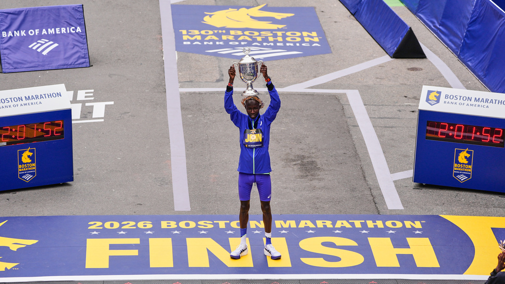Defending champion John Korir breaks Boston Marathon record and Sharon Lokedi also repeats