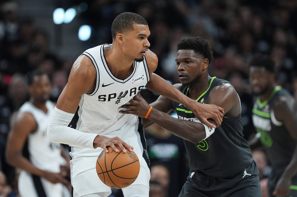 Wembanyama and Spurs rebound to hand Timberwolves largest postseason defeat, 133-95, to even series