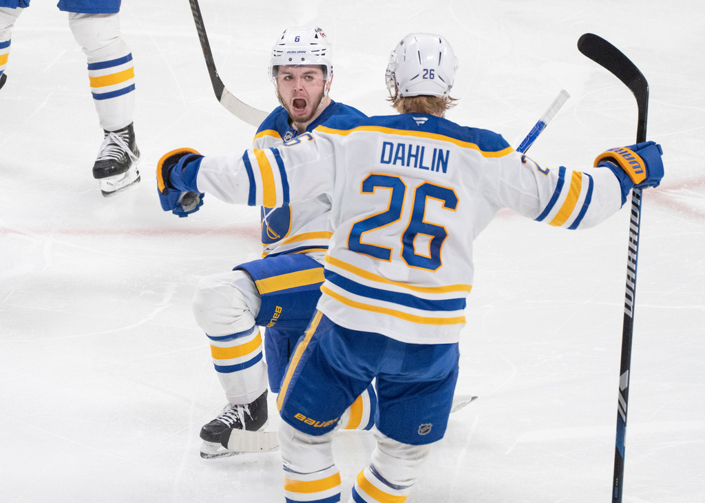 Benson breaks tie on birthday, Sabres beat Canadiens 3-2 in Game 4 to even series