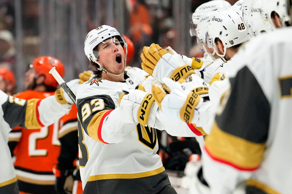 Marner, Dorofeyev propel Golden Knights past Ducks 5-1 in Game 6 clincher, into conference finals