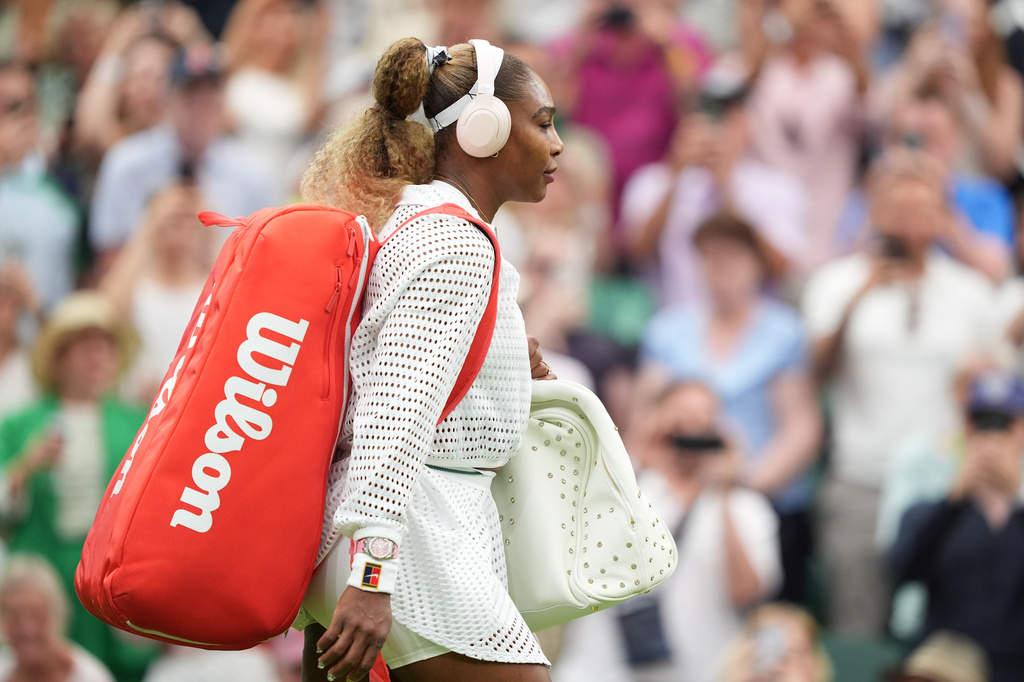 Serena Williams begins Wimbledon comeback on Centre Court in her return to singles