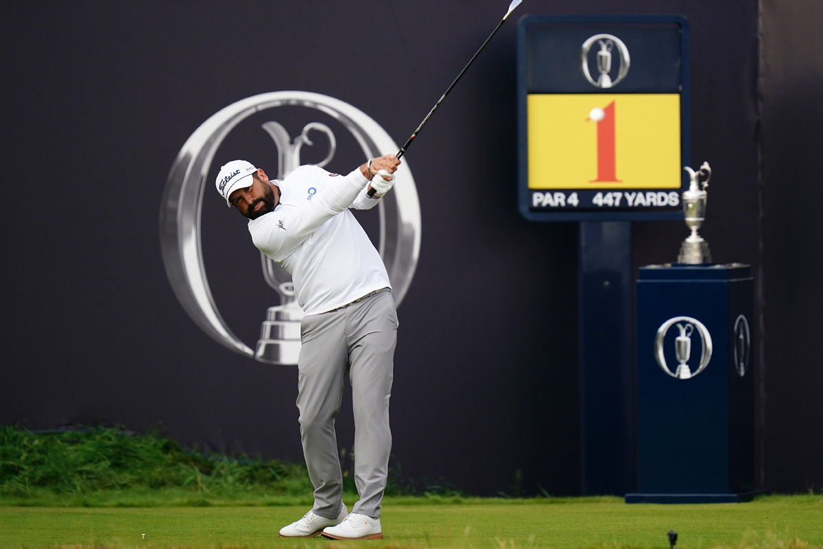 British Open: Baldwin hits ‘terrifying’ opening shot after missing World Cup semi due to early start British Open: Baldwin hits ‘terrifying’ opening shot after missing World Cup semi due to early start