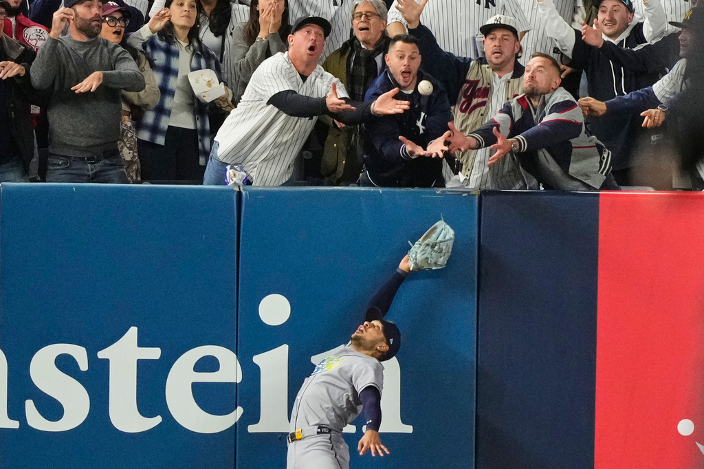 Fan interference denies Anthony Volpe a tying homer as Yankees get swept by Rays in ALDS Fan interference denies Anthony Volpe a tying homer as Yankees get swept by Rays in ALDS