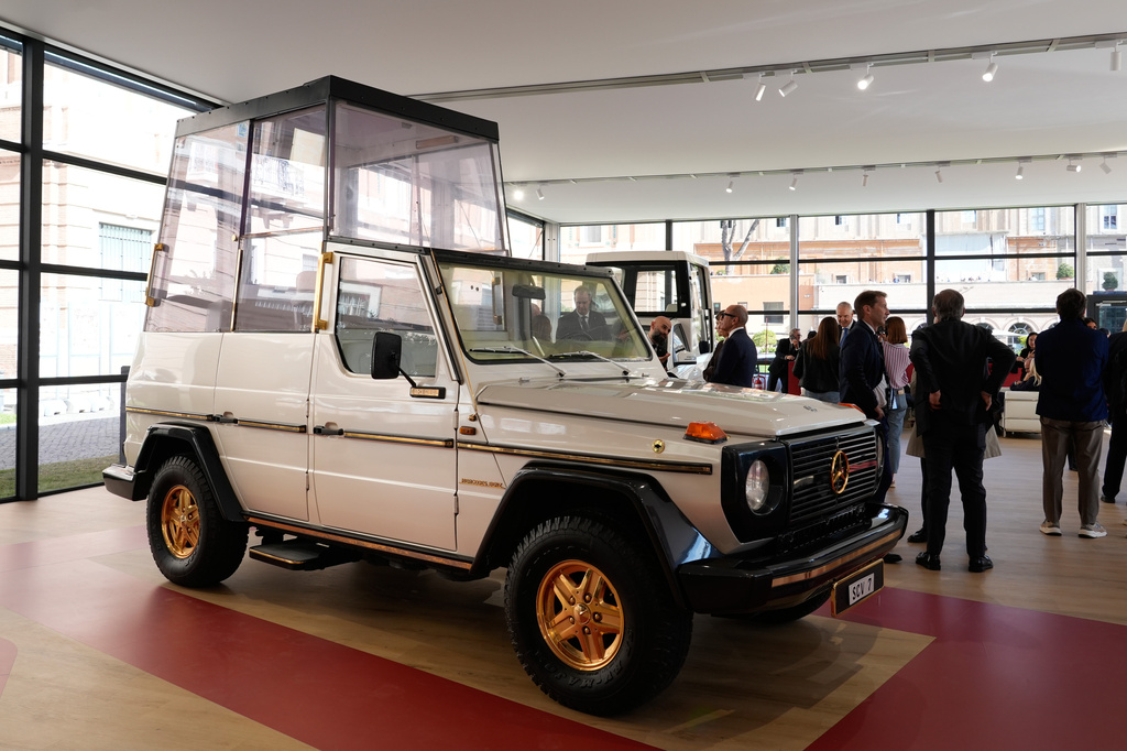 A popemobile exhibition is unveiled at the Vatican, featuring the vehicle popes have used since 1930 A popemobile exhibition is unveiled at the Vatican, featuring the vehicle popes have used since 1930